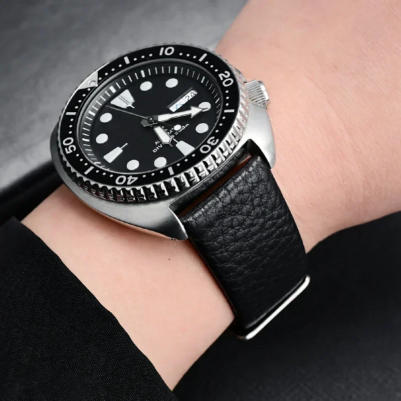 حزام من الجلد الطبيعي للديزل DZ7312 DZ7314 22 مللي متر 24 مللي متر 26 مللي متر 27 مللي متر 28 مللي متر 20 مللي متر 32 مللي متر أسود براون الرجال جلد البقر حزام (استيك) ساعة سوار #5