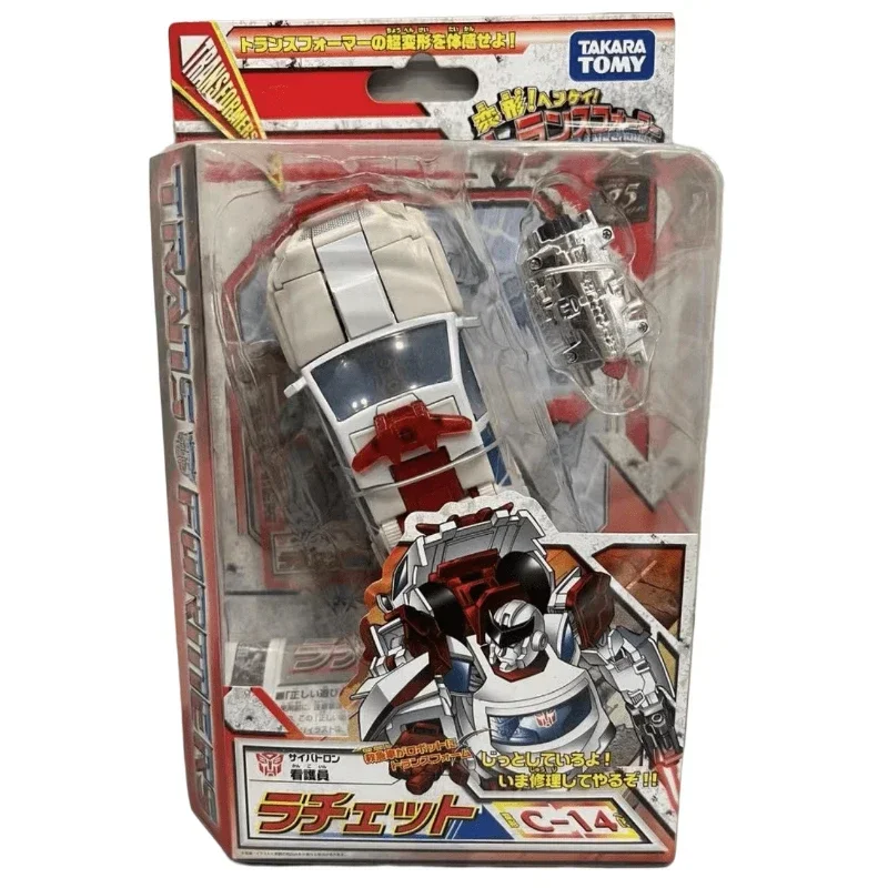 In Stock Takara Tomy Transformers  C-14 Ratchet Action Robot Models Collectible Figures Birthday Gifts.