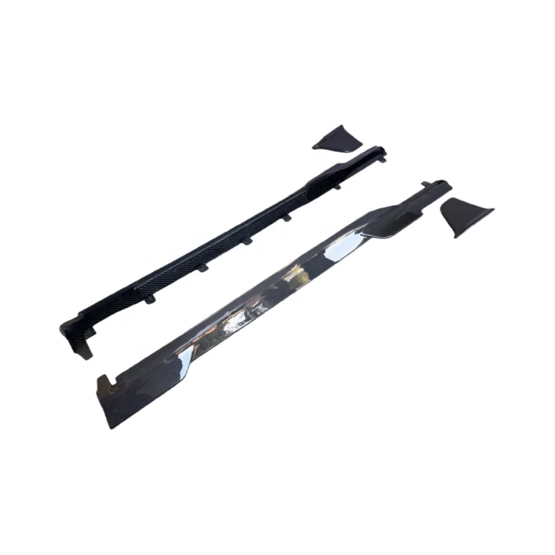 

For Ferrari SF90 Upgrade M Style Dry Carbon Fiber Skirts Side Spoilers Body Kit