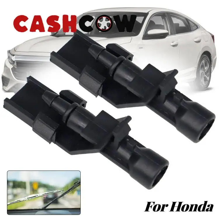 CASHCOW 2x Front Windshield Windscreen Wiper Water Spray Nozzles Jet For Honda Crosstour CR-V Accord HR-V 2011-2017 76810TP6A01