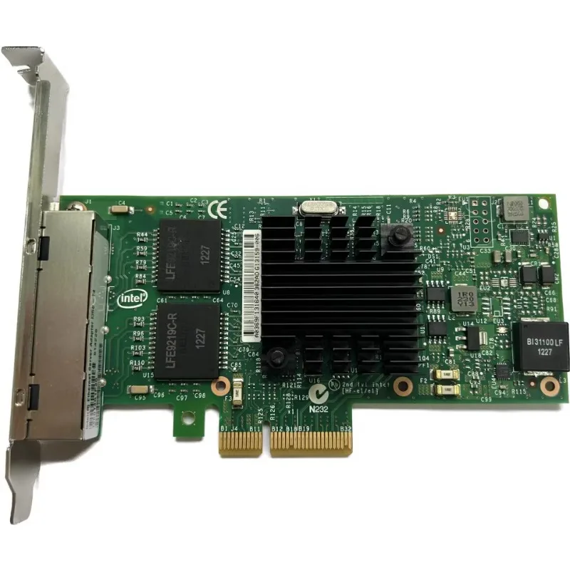 Blue label, Intel I350-T4V2 AM4 PCI-E four-port gigabit electrical port network interface card Synology