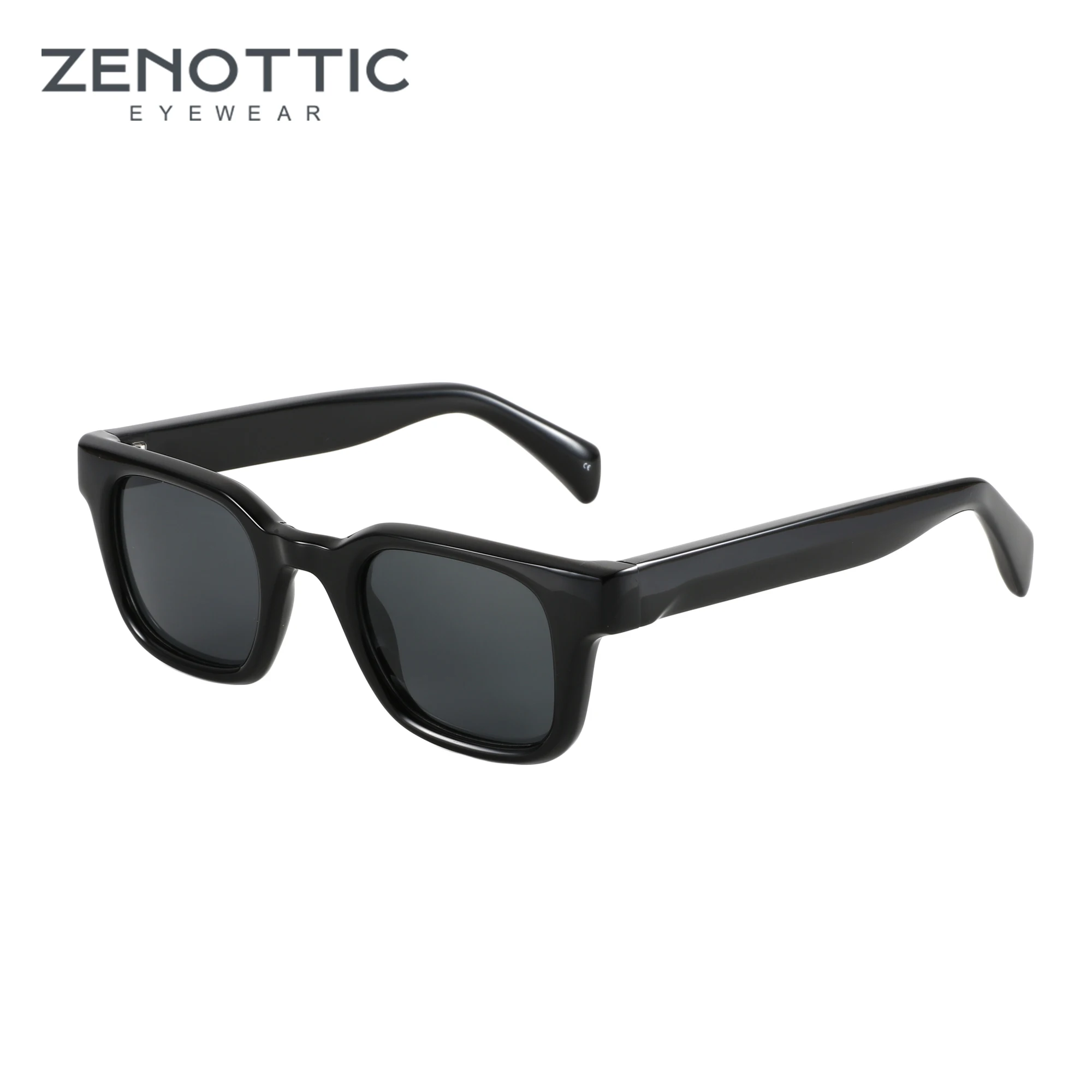 ZENOTTIC 2024 Retro Square Polarized Sunglasses for Unisex Trendy Vintage Shades UV Protection Sun Glasses 94720S