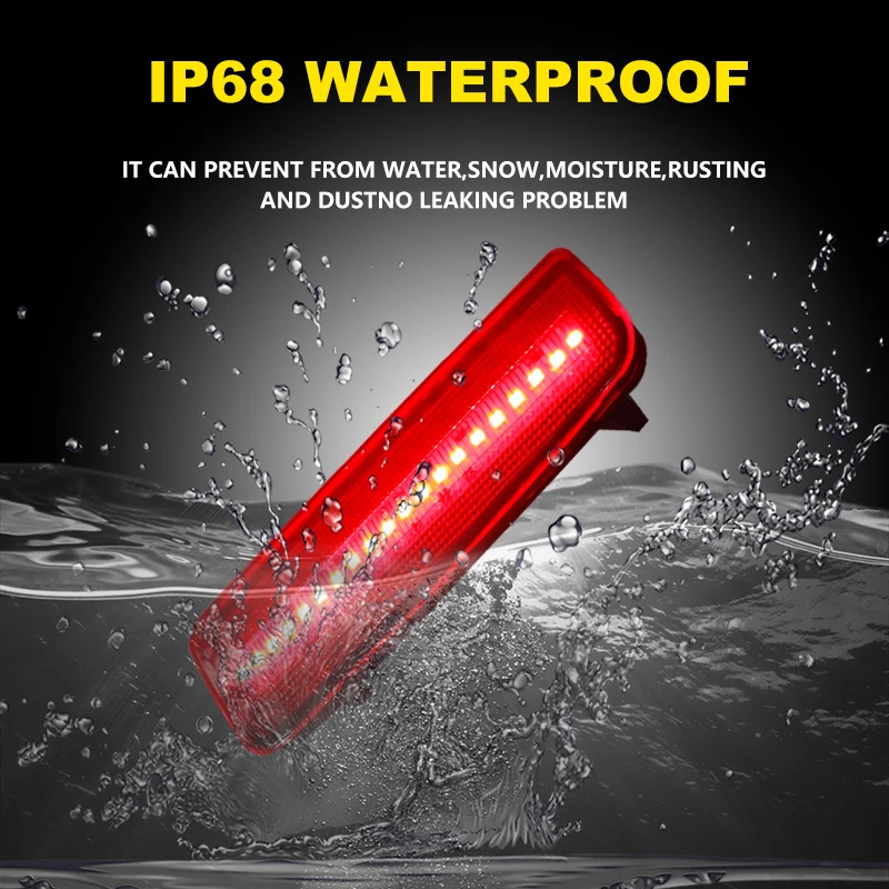 2 قطعة ل 2013-2015 هوندا أكورد كوبيه الأحمر LED المصد الخلفي عاكس الجمعية وظيفة كما الذيل الفرامل أو أضواء الضباب الخلفي