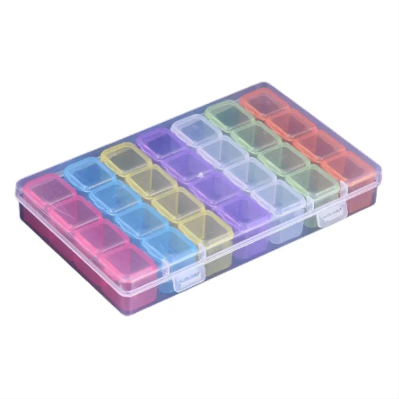 28-56 17.4Grids Multi Compartment Classification Can Be Divided Into 28 Compartment Plastic Storage Box