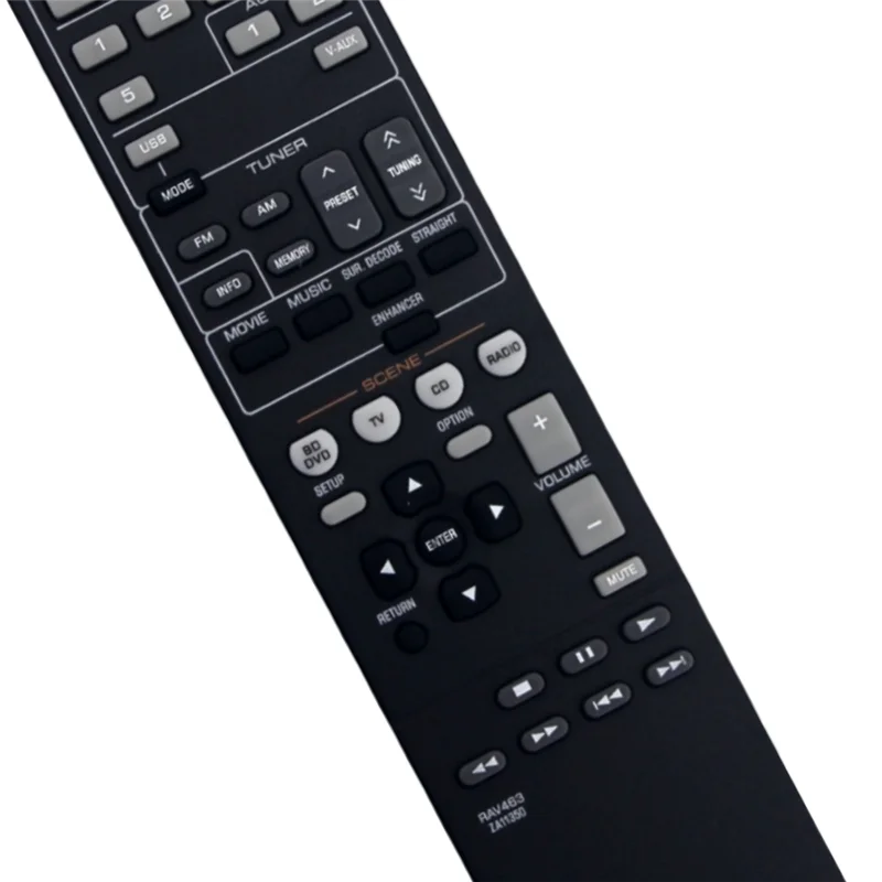 Remote Control Leading-RAV463 untuk Penerima Audio Yamaha HTR3066 HT-R3066 RXV373 RTZA113500 RX-V373 RXV375 YHT399U YHT497 Bagian
