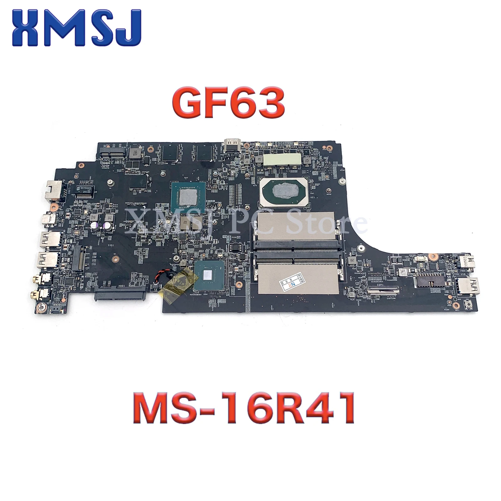 FOR MSI GF63 Thin 9SC-088CN LAPTOP MOTHERBOARD MS-16R41 WITH I5-9300HQ I7-9750HQ GTX1650 TEST OK