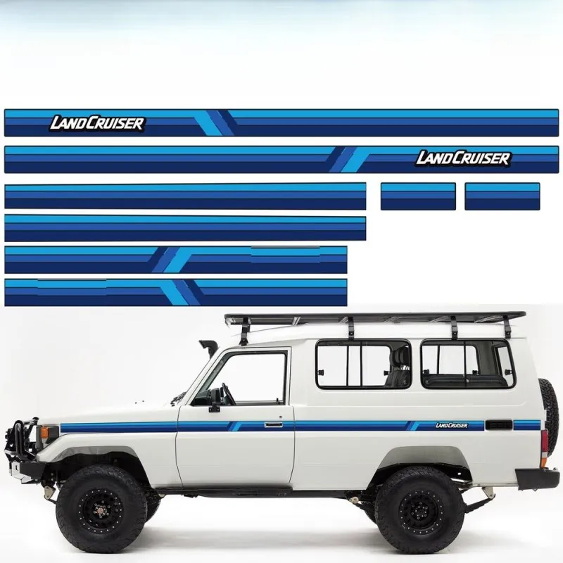 

ДЛЯ TOYOTA LANDCRUISER TROOPY 75 LC76 LC80 Автомобильная наклейка Модификация внешнего вида кузова Модная спортивная виниловая наклейка