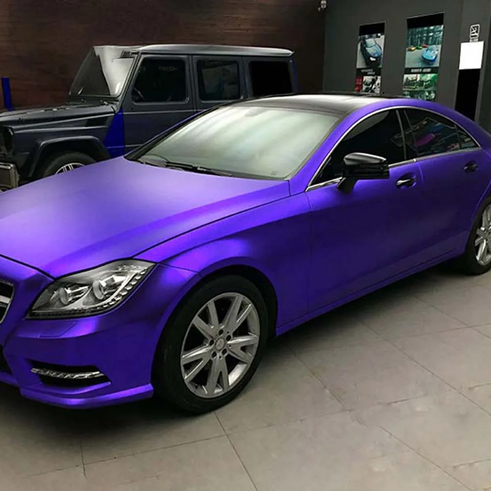 

Ice Film Purple Car Sticker Wrap Film Color Change Vinyl Film PET Air Bubble Free Wrapping Decal Car Sticker Interior Exterior