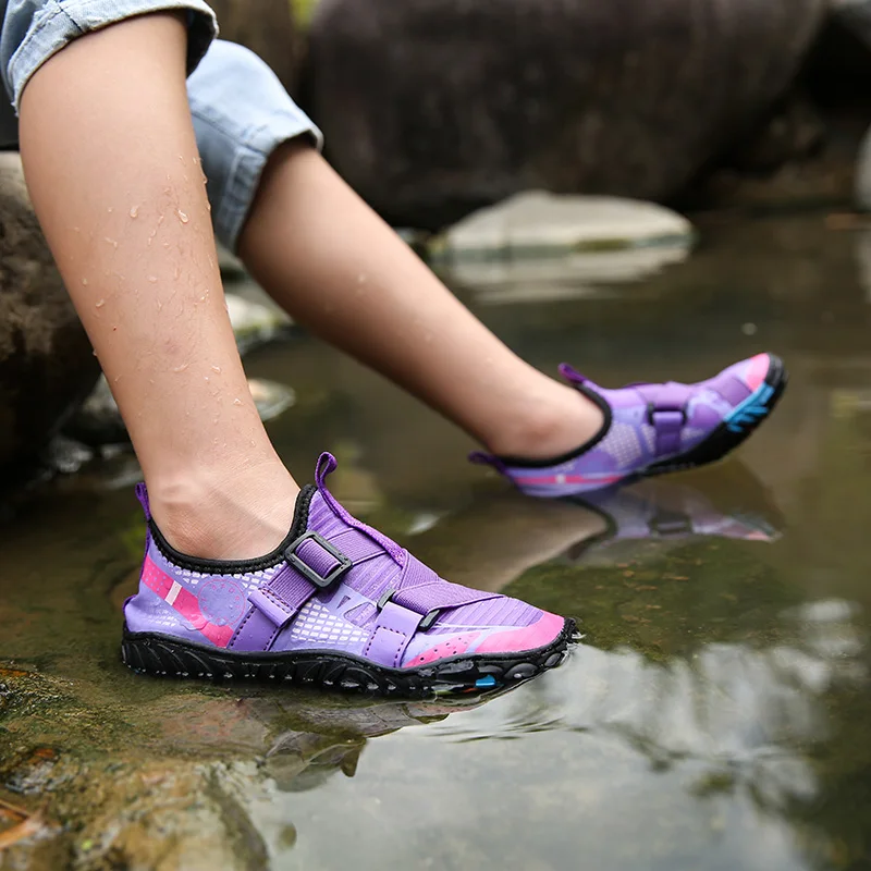 Hot Sale Students Outdoor Barefoot Quick-Drying Diving Shoes Children's Beach Swimming Shoes Aqua Shoes Upstream Shoes 26-38#