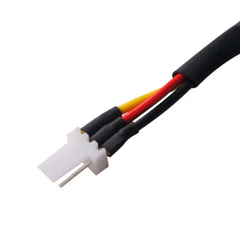 30PCS 3PIN Reduce PC Fan Speed Noise Extension Resistor Cable Wire 3 Pin Male To Female Connector For PC Fan
