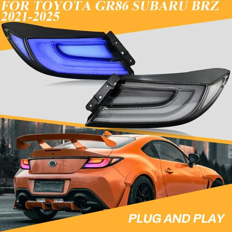 

Для Toyota GR86 Subaru BRZ ZN8 ZD8 2022-2025 RGB светодиодные задние фонари пара