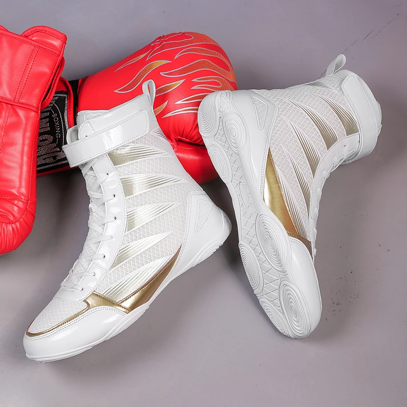 

Новинка 2026 года: Мужские профессиональные борцовские кроссовки для бокса, высокие кроссовки для борьбы, мужские кроссовки для занятий боксом и единоборствами в помещении