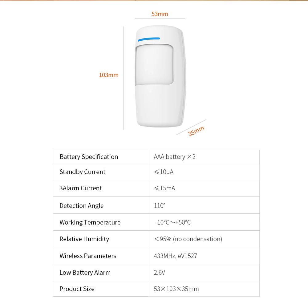 Staniot PIR Motion Detector Home Human Infrared Security Burglar Alarm Sensor Distance Detection 110° Support Low Voltage Alarm