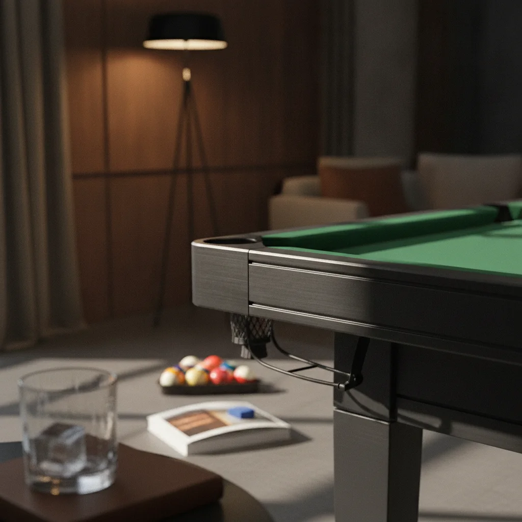 Aluminum Alloy Billiard Triangle Rack with Rounded Corners Easy Assembly Pool Game Gear Fits Standard Balls