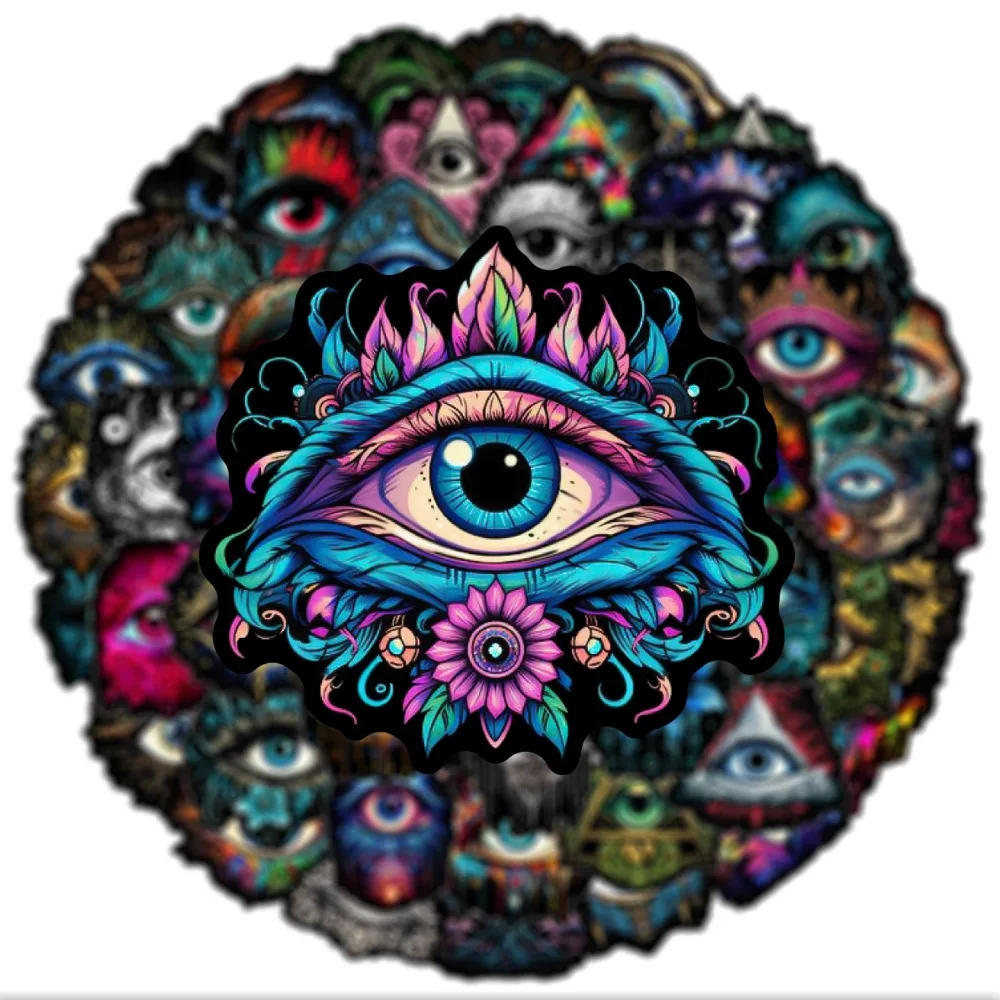 10/25/50pcs Evil Eyes Graffiti Stickers for DIY Waterproof Scrapbooking Phone Laptop Suitcase Skateboard Motorcycle Helmet