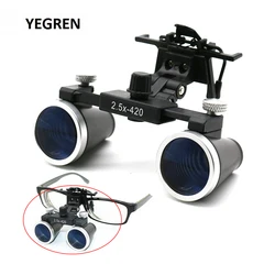 2.5X 3.5X Tandheelkundige Loepen Verrekijker Vergrootglas Galilean Medische Vergrootglas Gecoate Optische Lens met Clip f/Tandarts Chirurgisch