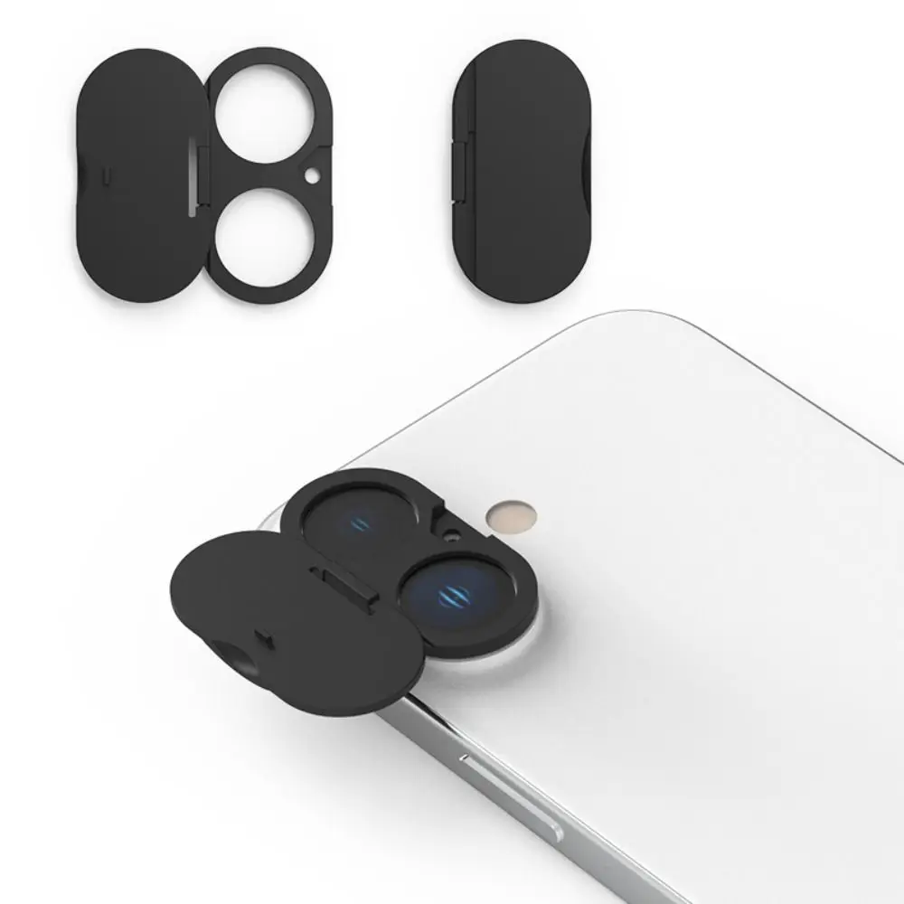 Schützende Rückseite für WebCam-Abdeckung, Kunststoff, kratzfest, Kamera-Objektivdeckel, Aufkleber, Telefonobjektiv, Sichtschutz für iPhone 16/16Plus