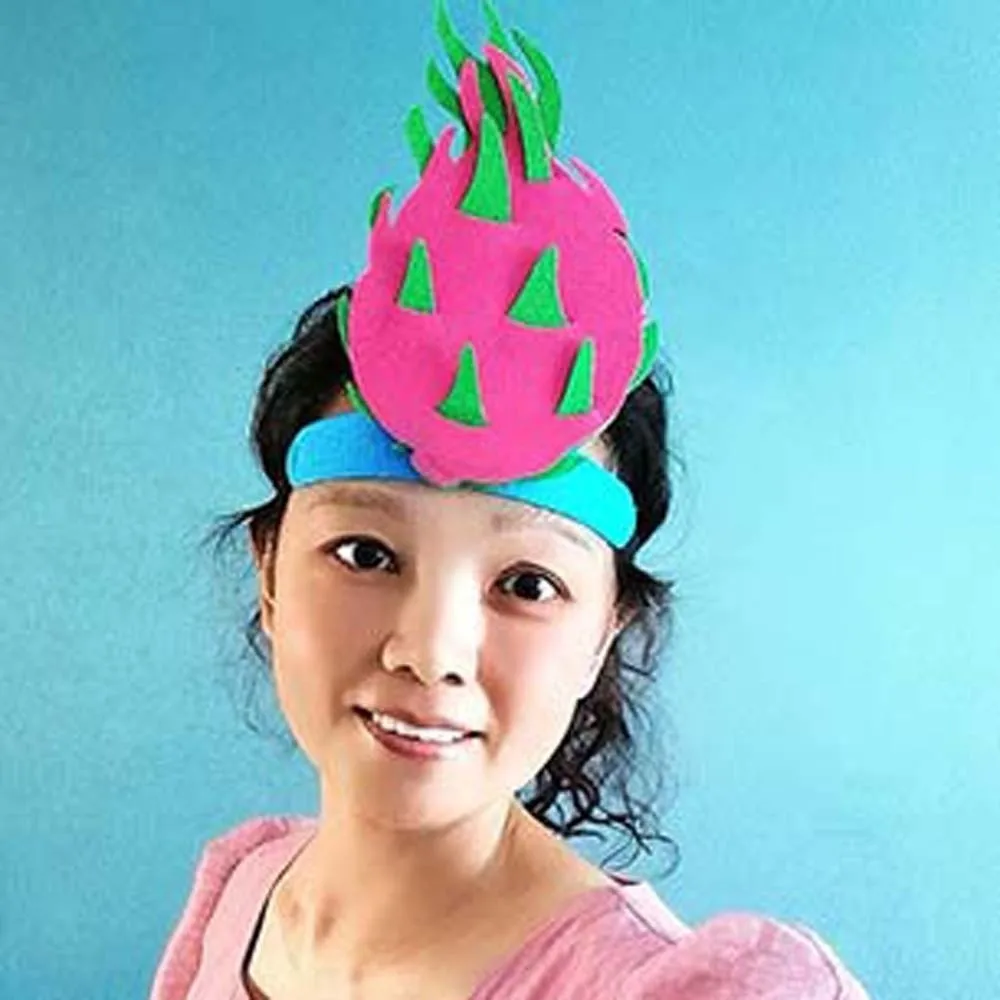 

Тканевая повязка на голову с фруктами из мультфильма, забавный эластичный креативный головной убор для детей, красочный персонализированный головной убор для детского сада