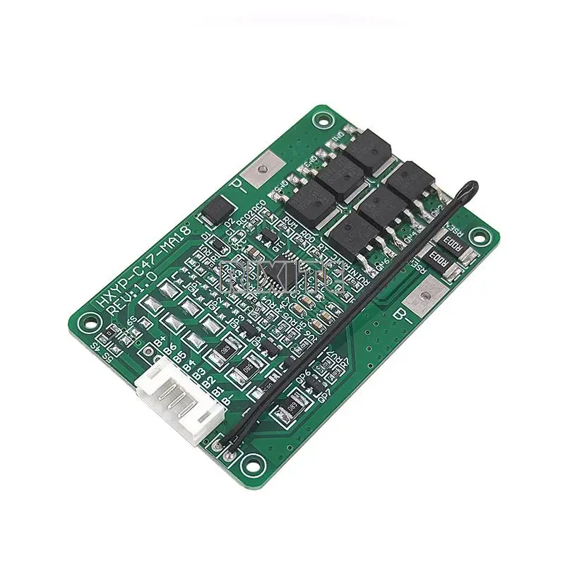 4S/5S/6S/7S BMS 16.8V 21V 20A 18650 Li-ion Lmo Ternary Lithium Battery Charger Protection Board Balance And Temperature Protect