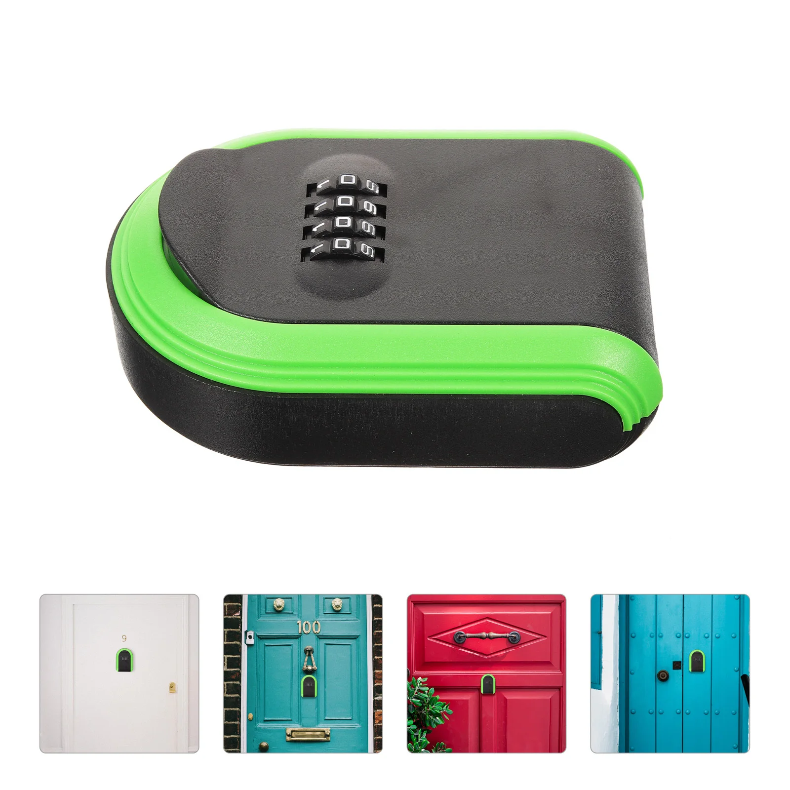 4 أرقام كلمة المرور مفتاح اقفال الصناديق مع رمز ABS البلاستيك جدار جبل في الهواء الطلق مفتاح تخزين الأمن اقفال الصناديق مجمع ل #3