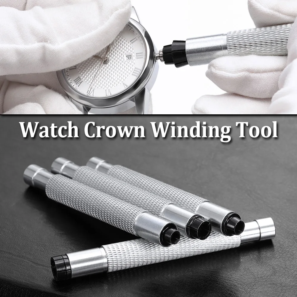 

Diameter 3mm 4mm 5mm 6mm 7mm Stainless Steel Watch Crown Winding Tool Manual Mechanical Crowns Winder Metal Watch Repair Tool