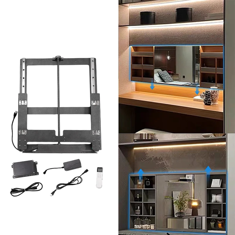 

Touched Casual Furniture Vanity Room Modern Dressing Table Lift up Sensing Automatic Pull-Down Smart Kitchen Wall Cabinet Lifts