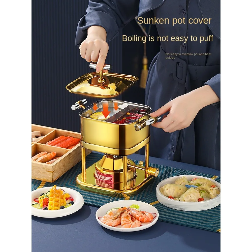 The new Mandarin Duck inflatable small hot pot is one person and one pot inflatable hot pot, and the individual single self-serv