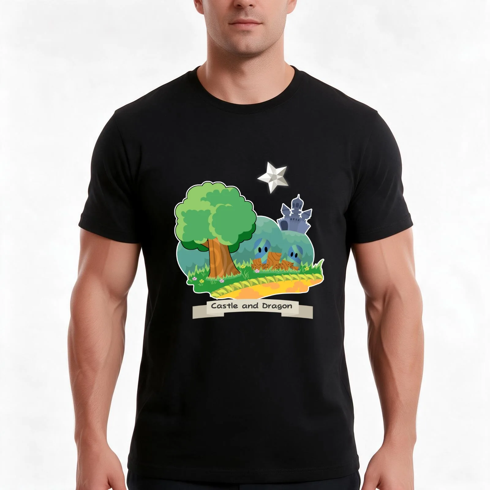 The Thousand-Year Door - Chapter 1 T-Shirt, Summer Casual Cotton Tee, Oversized Streetwear Tops, Vintage Graphic Print