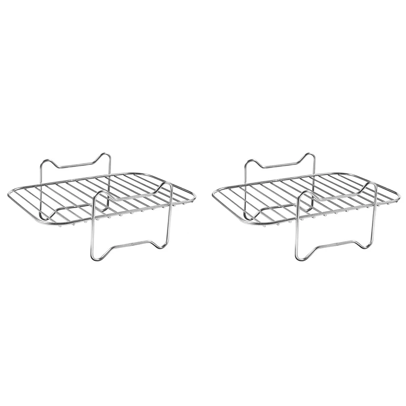 A94E-2X Air Fryer Rack For Double Basket Air Fryers, Dehydrator Rack For Ninja Foodi DZ201 DZ401 Air Fryer Accessories