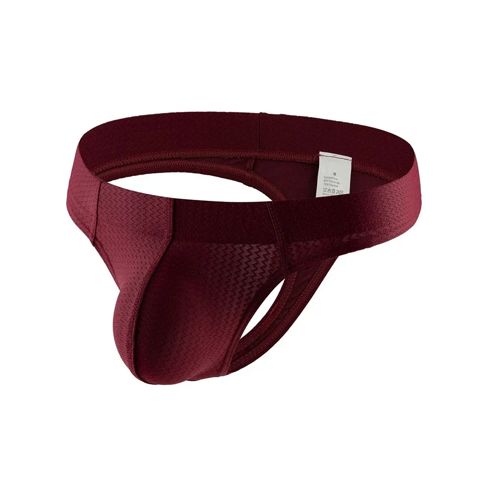 

Мужские сексуальные трусы-стринги с низкой посадкой, гладкие, сетчатые, с анатомическим мешочком