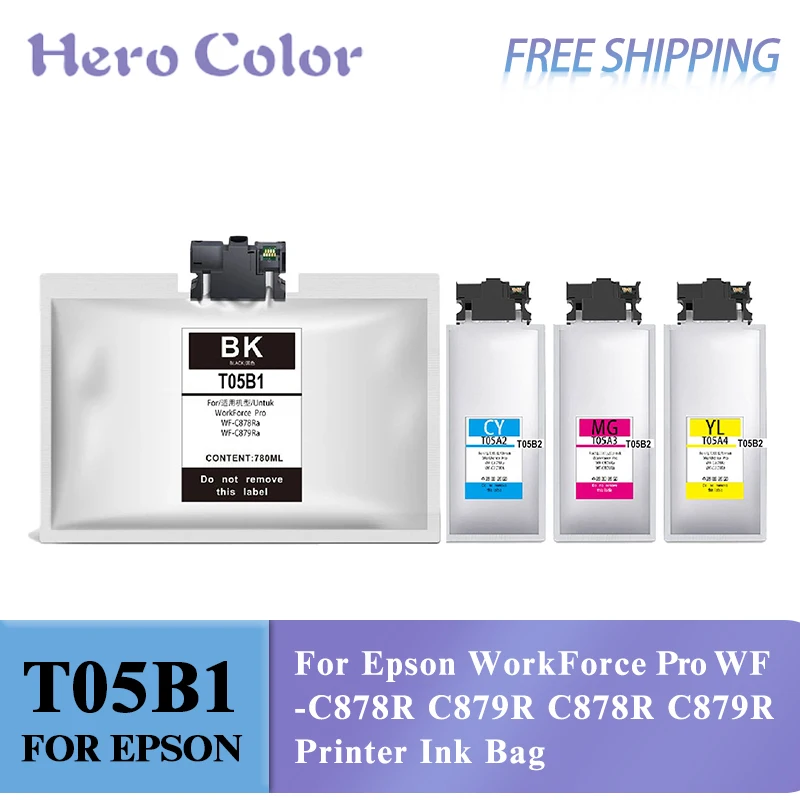 

T05B мешок с пигментными чернилами для Epson WorkForce Pro WF-C878R C879R C878R C879R мешок с чернилами для принтера