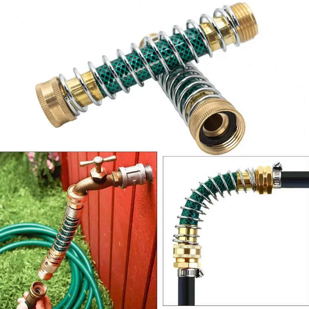 

Water Pipe Extender Coil Spring Garden Hose Extender Flexible Connector Kink Protector for Outdoor Faucet Rv Prevents Water