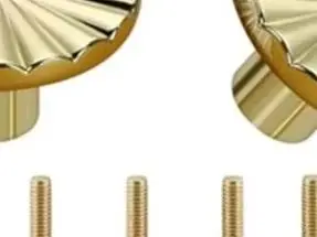 

5 Zinc Alloy Furniture Door Handles, Gold Cabinet Handles, Drawer Handles, Dressing Table & Wardrobe Handles, 30*20mm