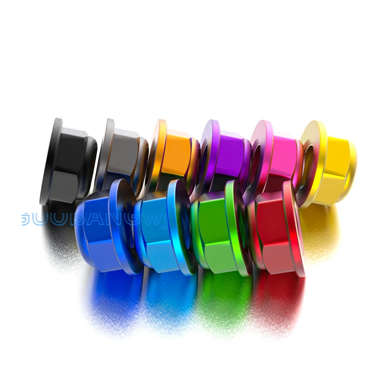 Aluminum Alloy Nylon Lock Nut M5 M6 Anti-Loose Vibration Proof for FPV Drone Multirotor Brushless Motor Fixing