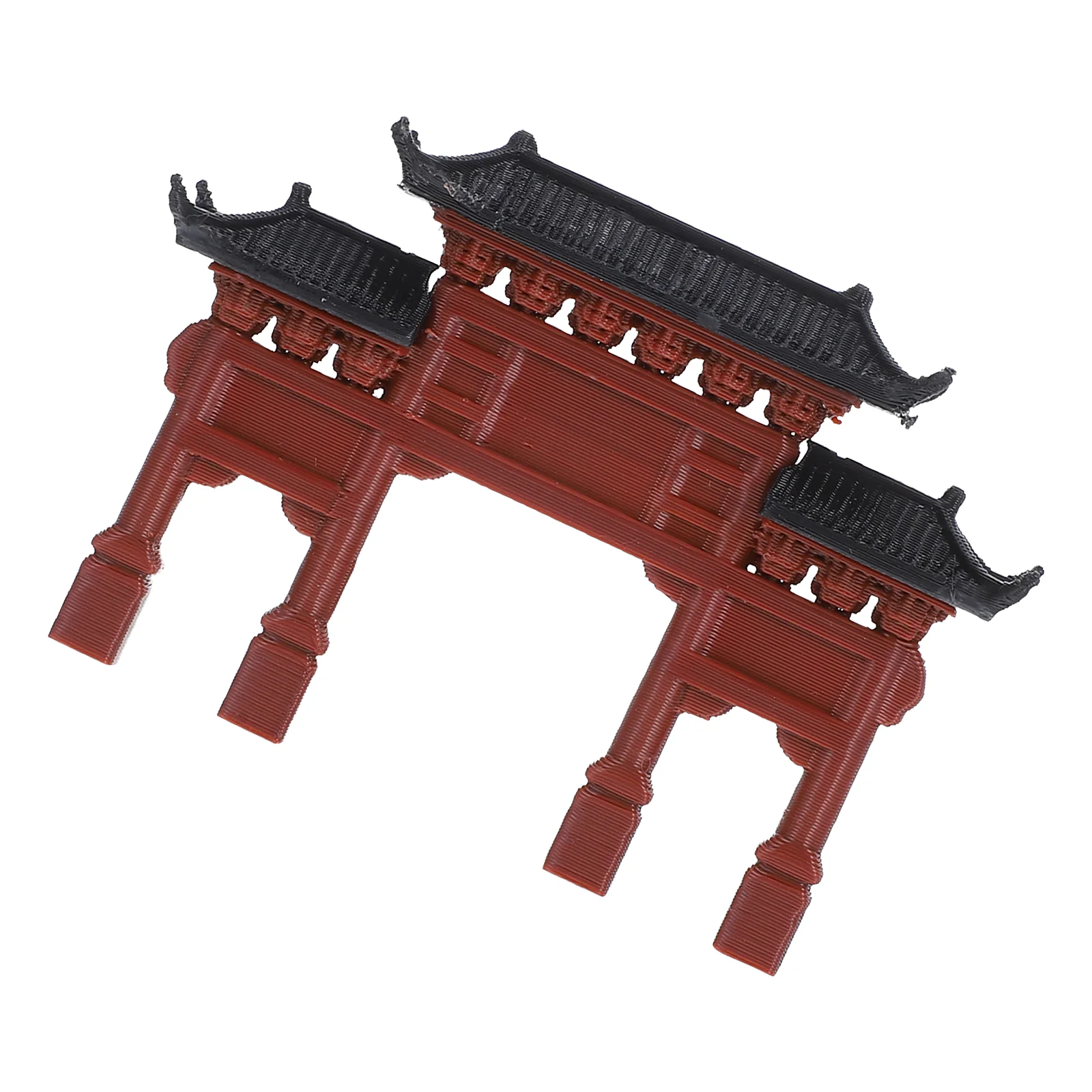 

Ancient Building Model Aquarium Decor Japanese Four Corner Pavilion Figurine Fish Tank Decoration Garden Miniatures Trinkets