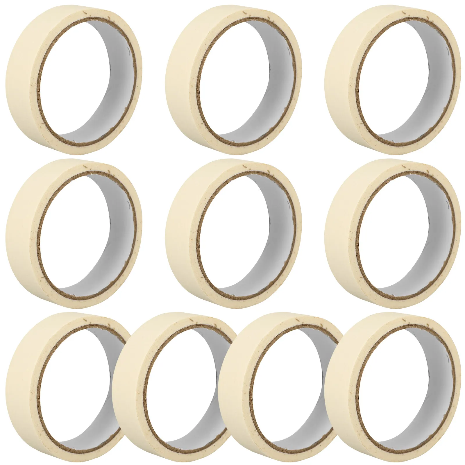 

10 рулонов белой малярной ленты для художников, для покраски стен, DIY-проектов, домашнего декора, отделки, легко наносится и удаляется