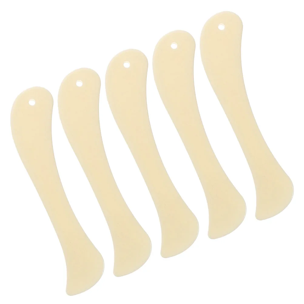 

Angoily 5pcs Beige Paper Creasing Tool Bone Folder for Origami Craft Card Making Bookbinding Envelope Folding Plastic
