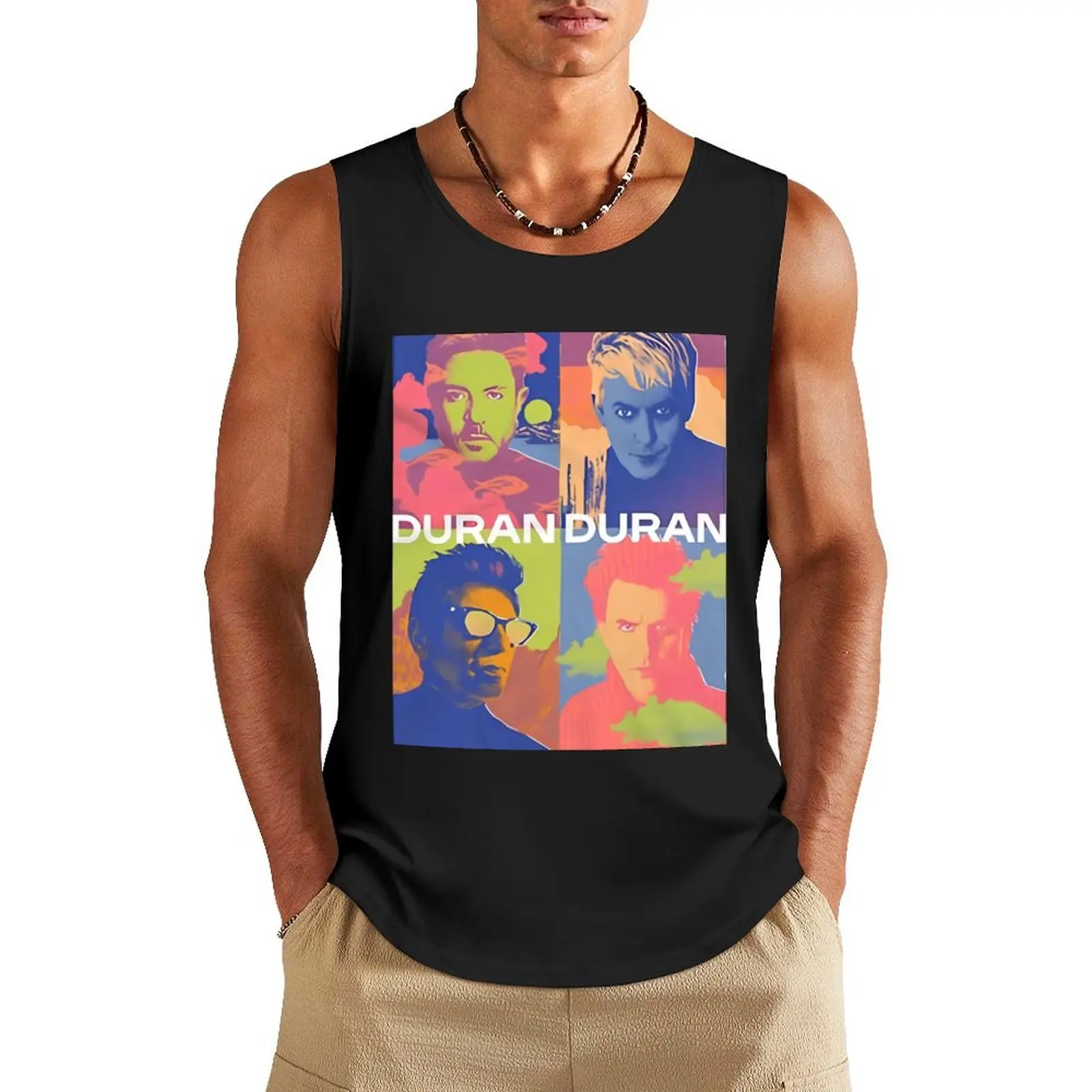 

Neon Graffiti Painting OWL Tank Top Gym man Sportswear for men Man summer clothes
