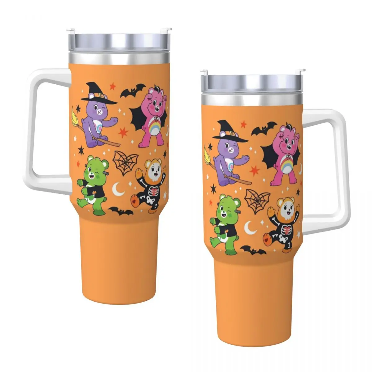 Stainless Steel Tumbler Care Bears Halloween Thermal Mug Heat Preservation Cold Drink Car Mugs Travel Design Water Bottle