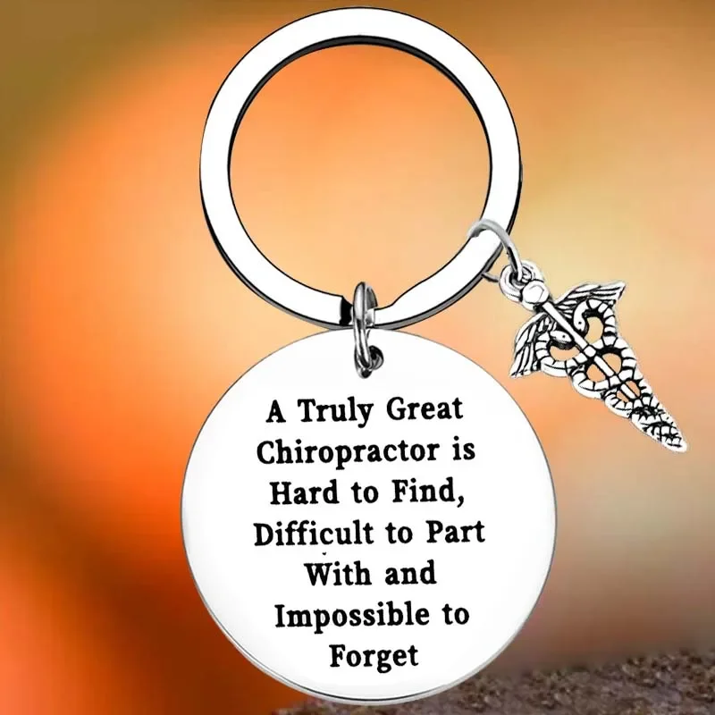 

Hot Chiropractor Gift Key Chain Ring Massage Therapist Gift keychains pendant Chiropractor Graduation Gift