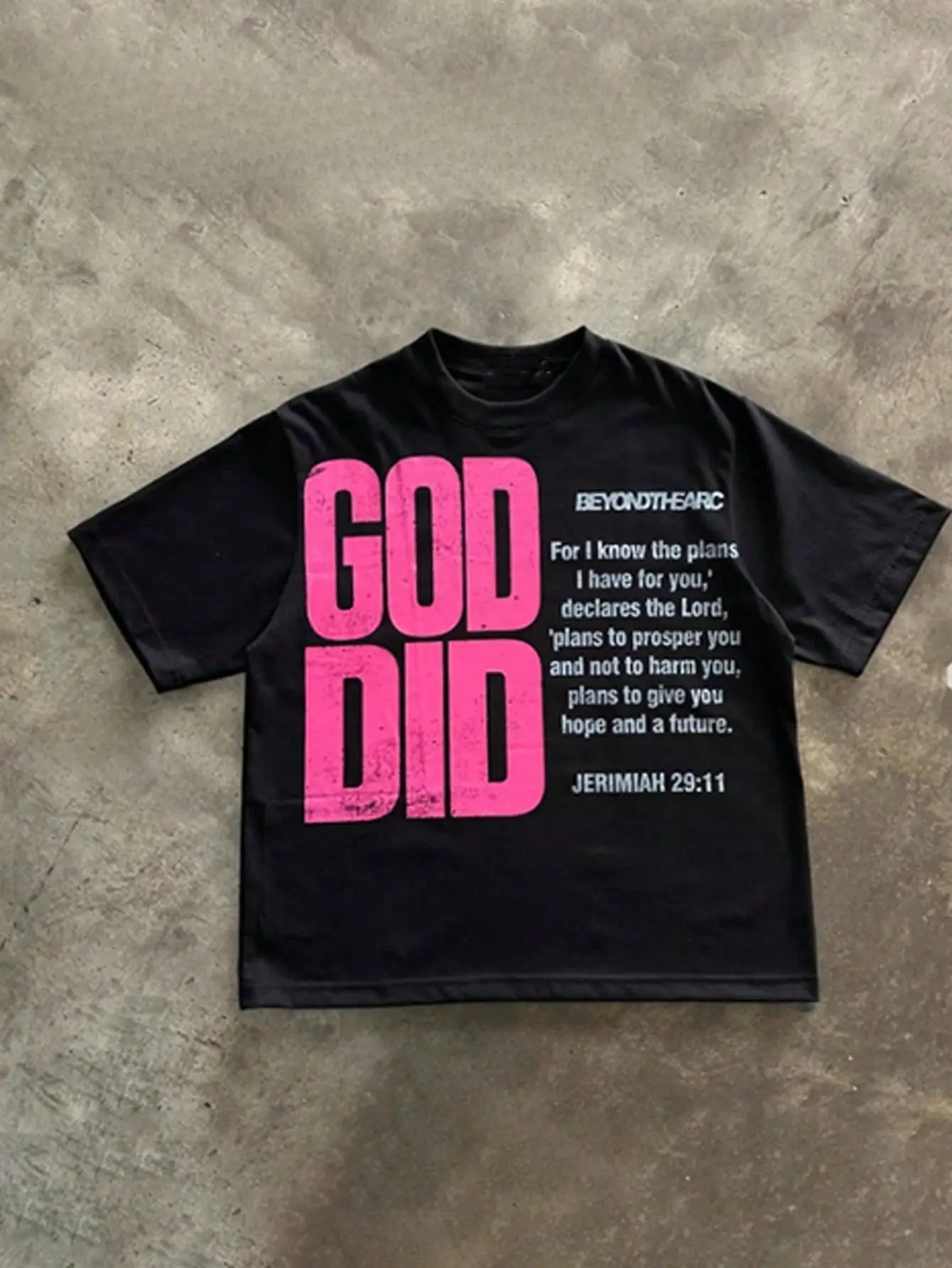 Son of God Print T-Shirts Rundhals Kurzarm Lässige Baumwolldruck Vintage T-Shirts VHUTHK Doppelseitiger Druck Unisex