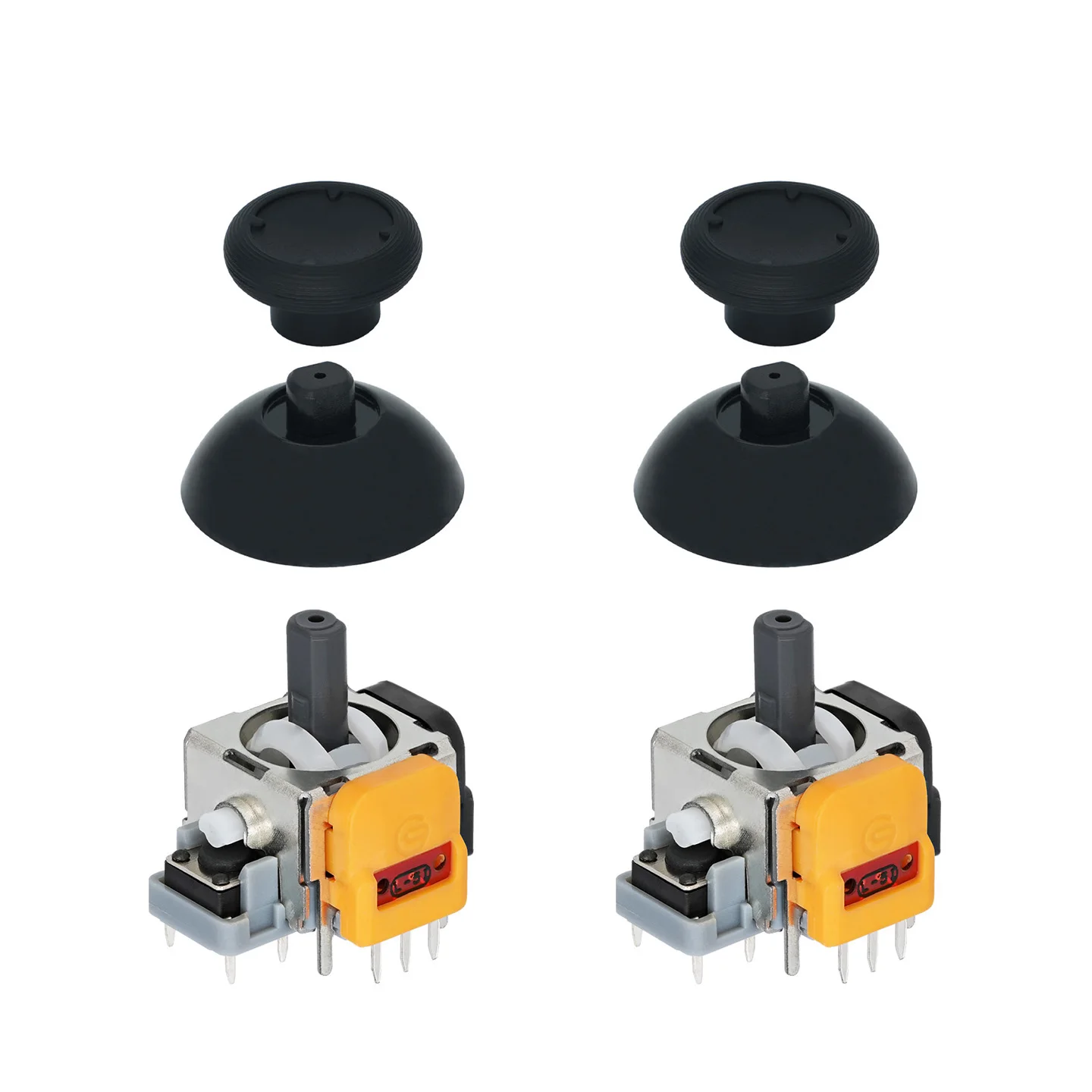 RJ13, 5e generatie, vervangende joystick met Hall-effectsensor voor de Xbox One en Xbox One S-controller: weinig trillingen, lage latentie en laag energieverbruik.