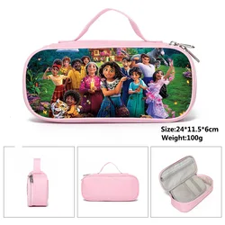 Disney Cartoon Encanto Magic Full House Pen Bag Student Stationery Box Portable Storage Bag Suitable for Girls Birthday Gifts