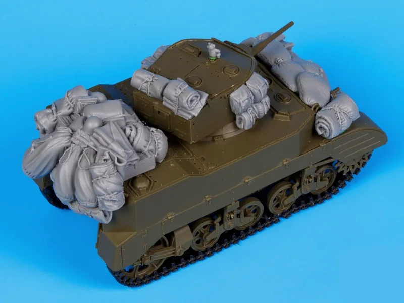 1:35 Ratio Resin Die-casting M5A1 Armored Vehicle Tank Chariot Parts Modification Does Not Include Unpainted Tank Model 35714