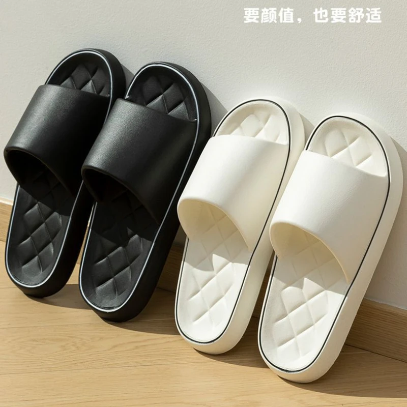 Plus Size 47 48 49 Super Light Soft Men Slippers Simple Couple's Slides EVA Elastic Shoes Colorful Indoor Bathroom Slippers