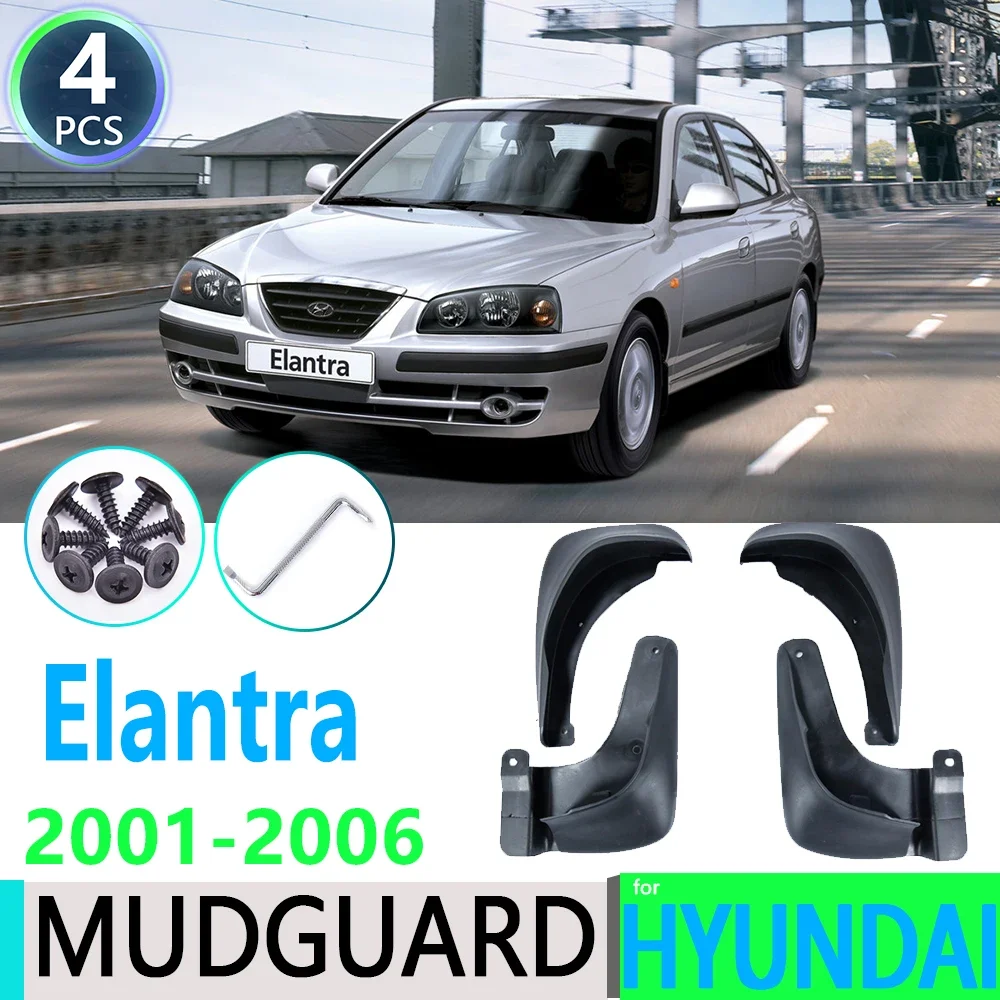 for Hyundai Elantra 2001~2006 XD 2002 2003 2004 2005 Car Fender Mudguard Mud Flaps Guard Splash Flap Car Accessories