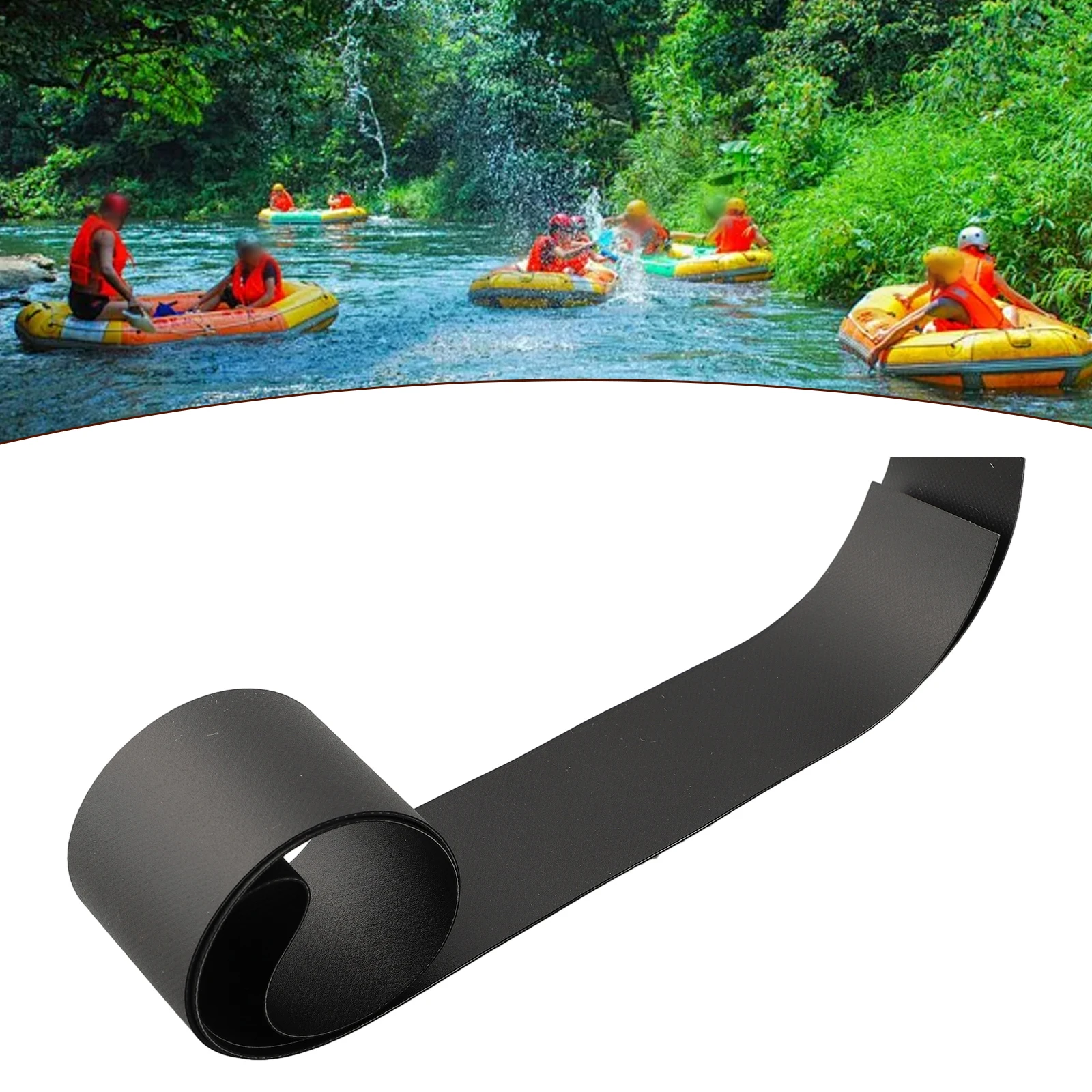 Hot Sale PVC Repair Sheet Kayak Rubber Boat Inflatable Boat Loophole Repair Sheet Subsidy Film Black Red And White Light Gray