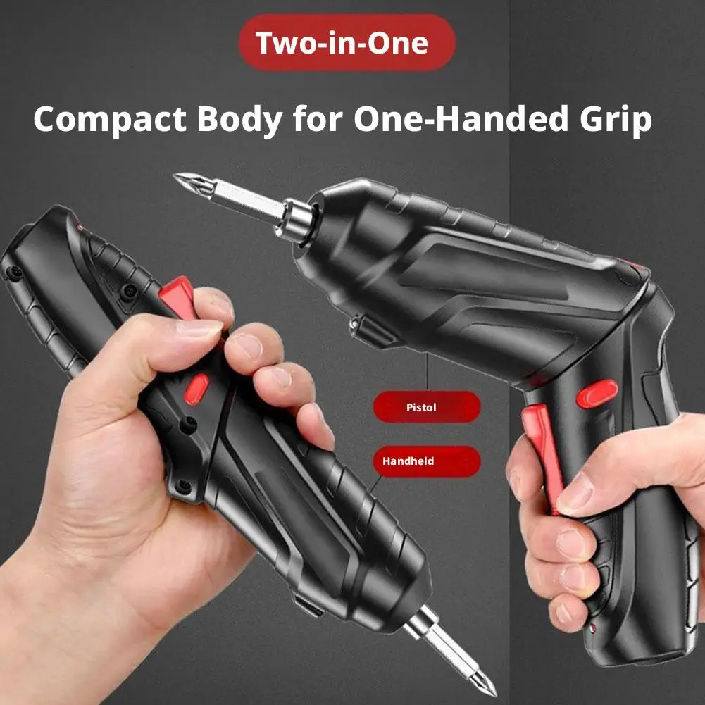 Cordless Electric Screwdriver Multi-Functional Home Repair Tool Rechargeable Mini Drill for Home DIY Maintenance & Repair Tool