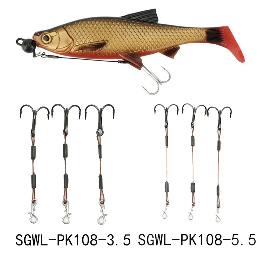 

Brand New Hot Sale Nice Treble Hooks Perch Random Color Set Pike Stinger Portable Stainless Steel High Quality