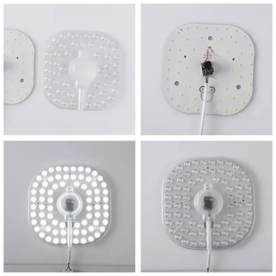 AC220V with Magnet High Brightness Ring PANEL Square LED Module Source Ceiling 36W 24W 18W 12W LED Light Square Ceiling Board